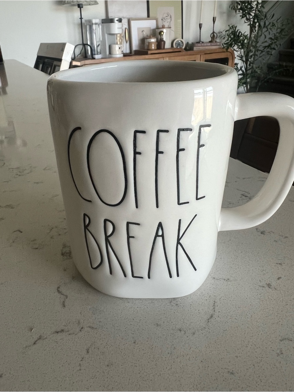 Rae Dunn Coffee Break Ceramic Mug